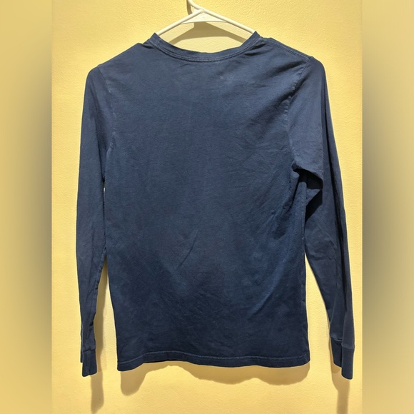 Patagonia Boys Long Sleeved Graphic Organic Cotton Shirt Navy Size L (12) - Picture 4 of 6